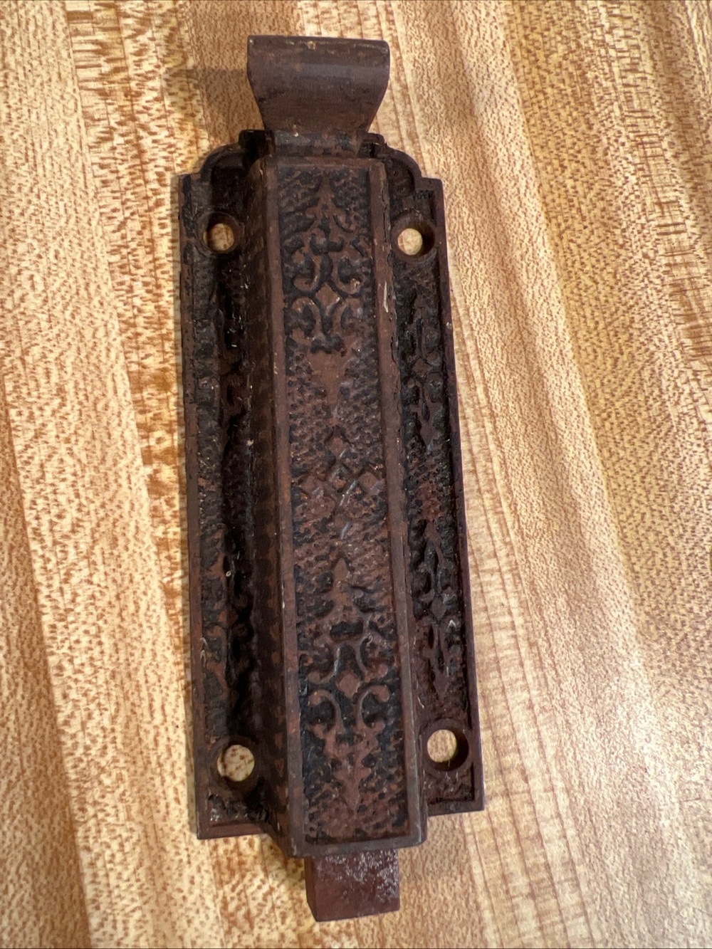 VTG Cast Iron Cabinet Furniture Slidng Latch Antique Victorian Display 4-1/2”